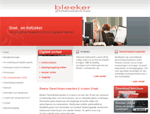 Tablet Screenshot of bleeker-incasso.nl